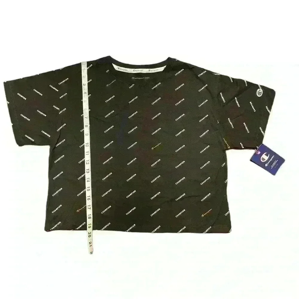 New Champion Women’s Logo-Print Cropped T-Shirt Size M - Picture 8 of 13